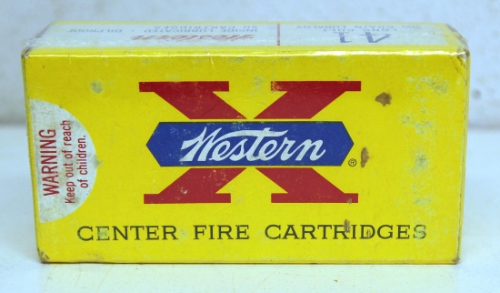 Full Vintage Box Western .41 Long Colt 200 gr. Cartridges Ammunition...