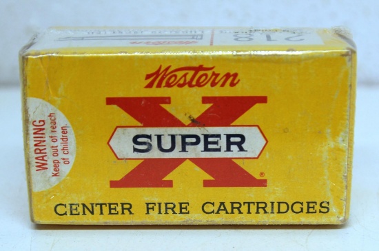 Full Vintage Box Western Super-X .218 BEE 46 gr. Open Point Cartridges Ammunition...
