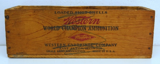 Western Super-X World Champion Ammunition .410 Ga. 3" Wooden Shotshell Box...