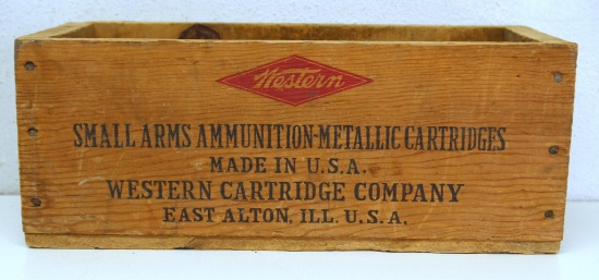 Western Super-X .22 Long Wooden Ammo Box...