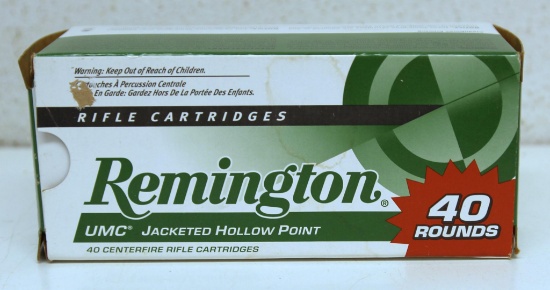 Full 40 Round Box Remington .223 Remington 50 gr. JHP Cartridges Ammunition...