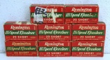 8 Full Vintage Boxes Remington Hi-Speed .22 Short Cartridges Ammunition - Damage to some boxes...
