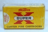 Full Vintage Box Western Super-X .218 BEE 46 gr. Open Point Cartridges Ammunition...