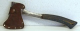 Estwing...Hatchet with Leather Sheath, Marked Ever Grip...