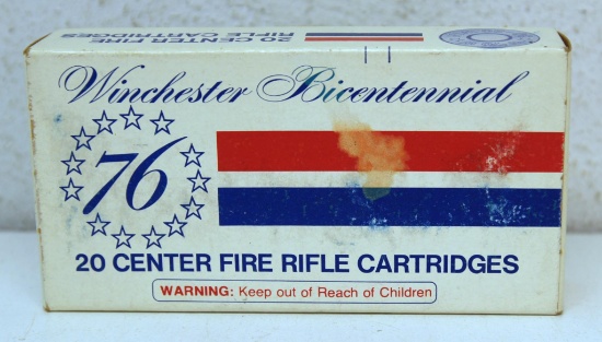 Full Box Winchester Bicentennial '76 .30-30 150 gr. SilverTip Cartridges Ammunition - Small Water