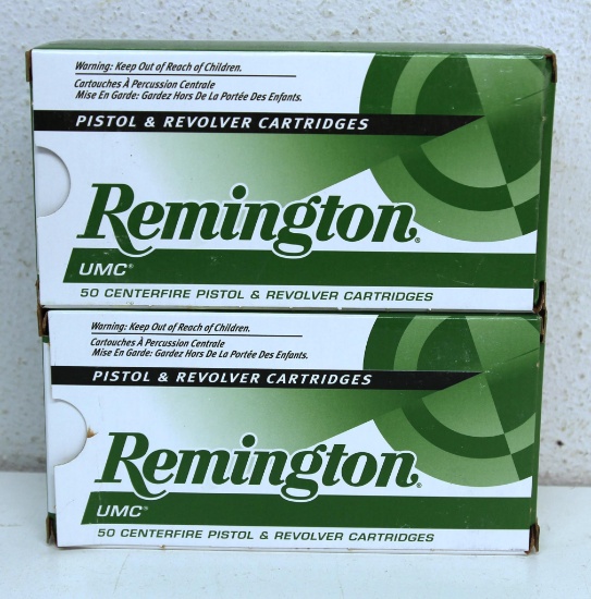 Two Full Boxes Remington UMC .40 S&W 180 gr. MC Cartridges Ammunition...