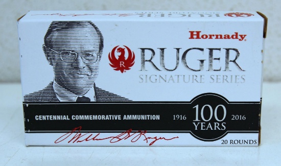 Full Box Hornady Ruger Signature Series Centennial Commemorative .204 Ruger 32 gr. V-Max Cartridges