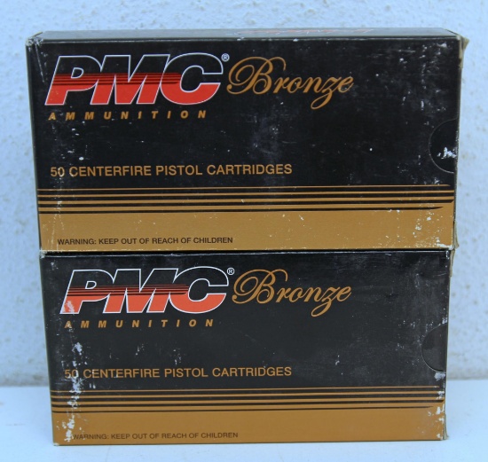 Two Full Boxes PMC Bronze .45 Auto 230 gr. FMJ Cartridges Ammunition...