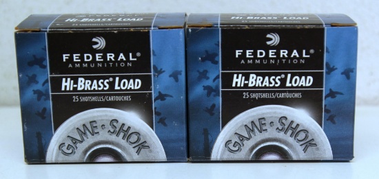 Two Full Boxes Federal Hi-Brass Load .410 Ga. 3" 5 Shot Shotgun Shells Ammunition...