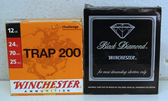 Full Box Winchester Trap 200 12 Ga. 9 Shot and Full Box Winchester Black Diamond 12 Ga. 7 1/2 Shot