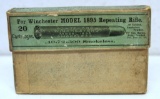 Partial Vintage Two Piece Box 16 Correct Winchester .40-72-300 Winchester Cartridges Ammunition for