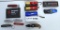 Mixed Box Lot Pocket Knives and Flashlights -...5 Advertising Pocket Knives with1 in Mini Bank Bag a