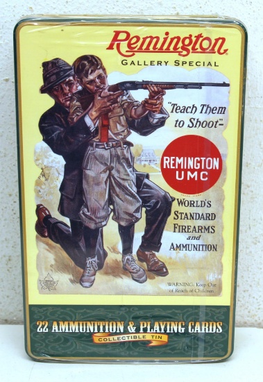 Full Remington Gallery Special 400 Round .22 LR High Velocity Cartridges Ammunition Collector Tin