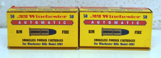 2 Full Boxes Old Western Scrounger Limited Edition .22 Winchester Automatic 45 gr. Cartridges