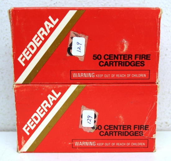 Full Box and Partial Box 37 Loaded & 8 Empty Federal .44 Remington Mag 180 gr. JHP Cartridges