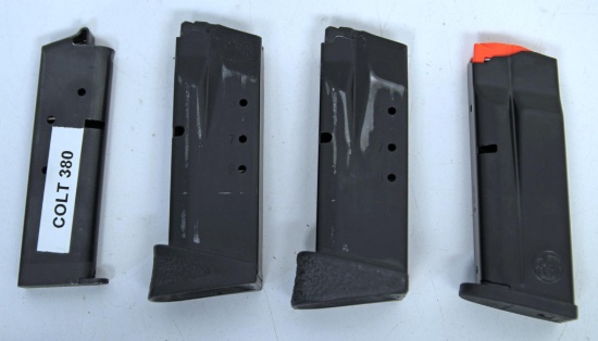 Colt .380 Auto Magazine and 2 S&W .40 S&W Magazines and 9 mm Shield Magazine...