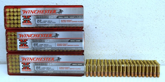 4 Full 100 Round Boxes Winchester Super-X Small Game .22 LR 40 gr. Power-Point Cartridges