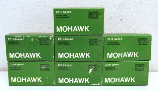 7 Full Boxes Remington Mohawk .22 LR Hi-Speed Cartridges Ammunition...