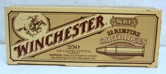 Full 250 Round Box Winchester 1986 Ltd. Ed. .22 WRF Cartridges Ammunition...