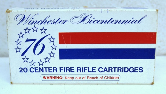 Full Vintage Box Winchester Bicentennial '76 Commemorative .30-30 150 gr. Silver-Tip Cartridges