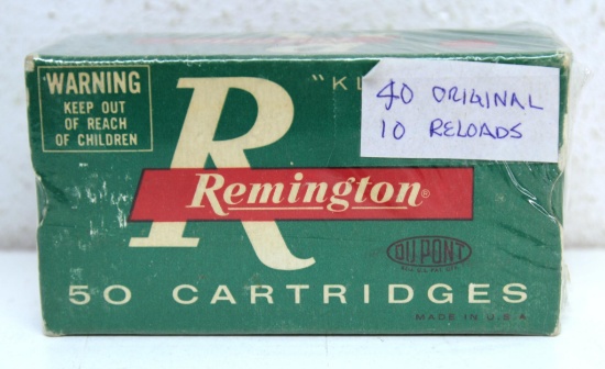 Full Vintage Mixed Box Remington .32-20 Win. Cartridges Ammunition - 40 Original Rounds and 10