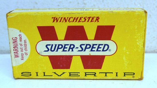 Full Vintage Box Winchester Super-Speed .35 Remington 200 gr. Expanding SilverTip Cartridges