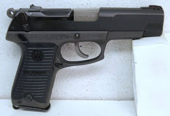 Ruger P85 9 mm Semi-Auto Pistol... 2 Clips... Bulldog Holster... SN#300-45689...
