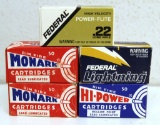 5 Different Full Vintage Boxes Federal .22 LR Cartridges Ammunition...