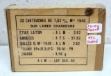 Sealed 1952 French .30-06 Military Cartridges Ammunition...