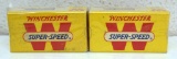 2 Full Vintage Boxes Western Super-Speed .22 LR Cartridges Ammunition...
