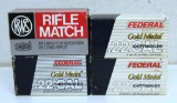 2 Different Full Boxes Federal Gold Medal .22 LR, 1 Full Box Federal Gold Medal Ultra Match .22 LR,