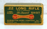 Full Vintage Remington Dog Bone Box .22 LR Shot Cartridges Ammunition...