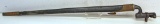 1853 British Socket Triangular Bayonet with Scabbard for 1853 Enfield Rifle, Leather on the Scabbard