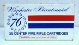 Full Vintage Box Winchester Bicentennial '76 Commemorative .30-30 150 gr. Silver-Tip Cartridges