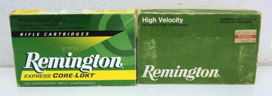 2 Different Full Boxes Remington .30-06 Springfield Cartridges Ammunition - 150 gr. Core-Lokt PSP,