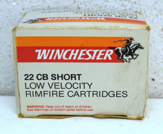 Partial Box 178 Winchester .22 CB Short Low Velocity Cartridges Ammunition...