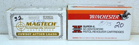 Partial Box 32 MagTech....45 Colt Cowboy Action Loads and Partial Box 20 Winchester .44 Rem. Magnum
