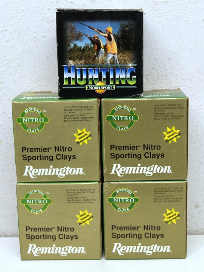 4 Full Boxes Remington Premier Nitro Sporting Clays 28 Ga. 2 3/4" 7 1/2 Shot and Nobel Sport 28 Ga.