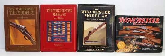 4 Winchester Books - The Winchester Model 52 by Erbert G. Houze, The Winchester Model 42 by Ned