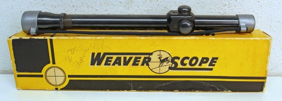 Weaver J 2.5 Rifle Scope in Original Box - Clear Field of View...