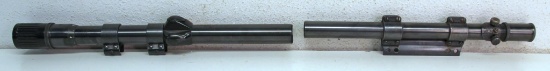 Weaver B22 Rifle Scope and Weaver 298 (Sniper) Rifle Scope - Both Clear Field of View...