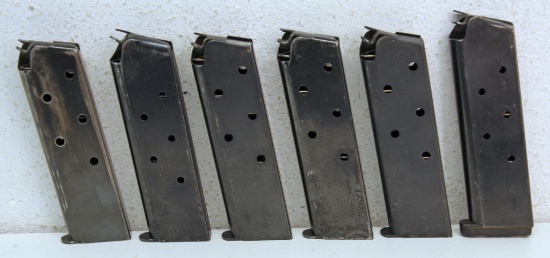 6 Colt .45 Auto 1911 Magazines or Clips...