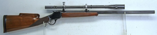 Winchester 1885 Low Wall .218 BEE Single Shot Rifle w/J. Unertl 10 Power Scope with End Caps...
