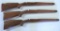 3 Pre-64 Winchester Model 70 Super Grade Wood Rifle Stock w/Inset Sling Swivel Mounts - 2 Have Butt
