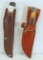 Case XX Hunter Fixed Blade Hunting Knife w/Leather Sheath,...Box and Gerber Wallowa Stag Drop Point