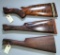 ...3 Nice Double Barrel Shotgun Wood Stocks - 1 Ithaca 5E, 1 L.C. Smith Pre-1913 12 Ga., 1 Beautiful
