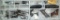 Gun Parts - 2 Plastic Trays w/Sights, Butt Plates, Pistol Grips, Winchester 1890 Parts, Levers, many