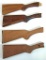 4 Double Barrel Shotgun Gun Stocks - 2 L.C. Smith 20 Ga. Field, 1 Remington, 1 Baker...