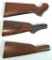 3 Wood Rifle Stocks - 1 Thompson Contender, 1 Deluxe Stock for Winchester, 1 Unknown...