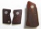 2 Pairs Colt Wood Handgun Grips - Small 2 Pc. for Colt Junior .25 Auto and One Piece Grip...